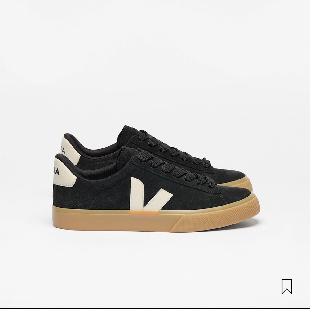 EUC Veja Campo Bold Sneaker Black Suede